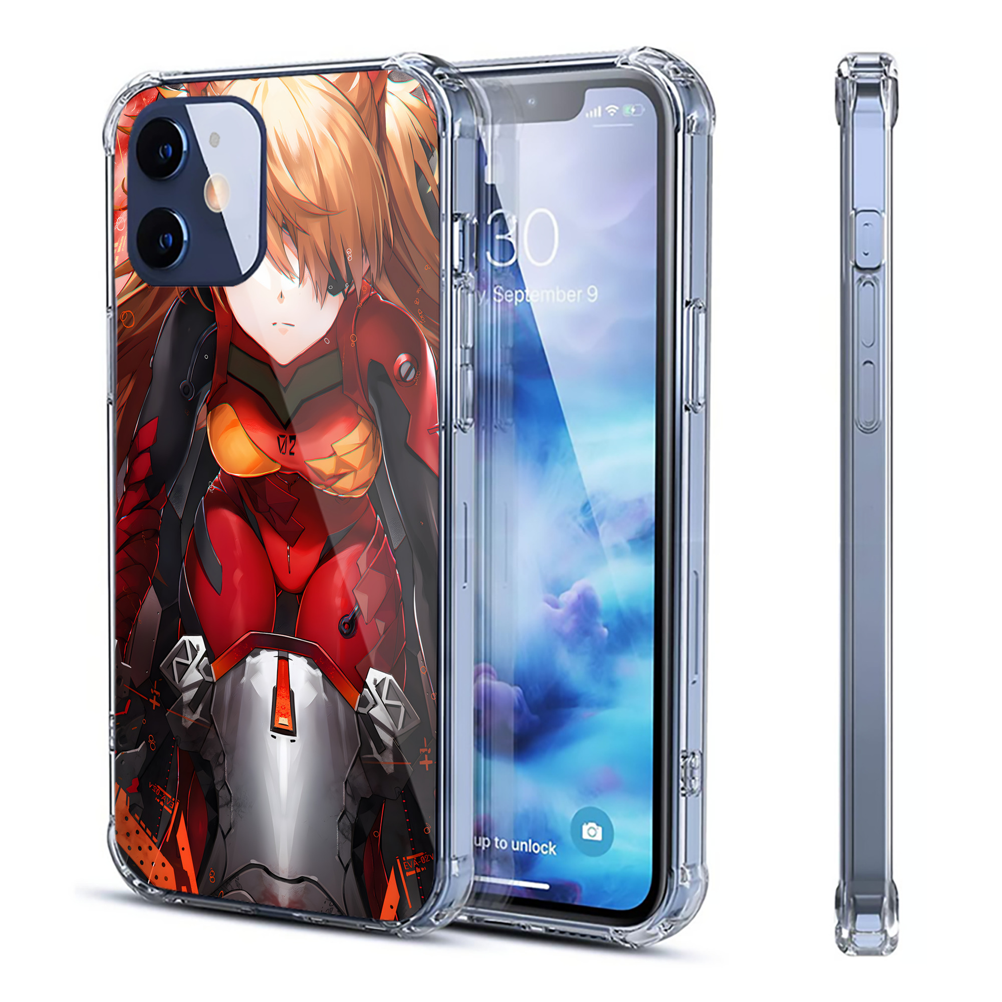 （画像用） EVA 新世紀エヴァンゲリオン 【iPhone 12シリーズ対応】透明スマホケース（クリアソフトケース）